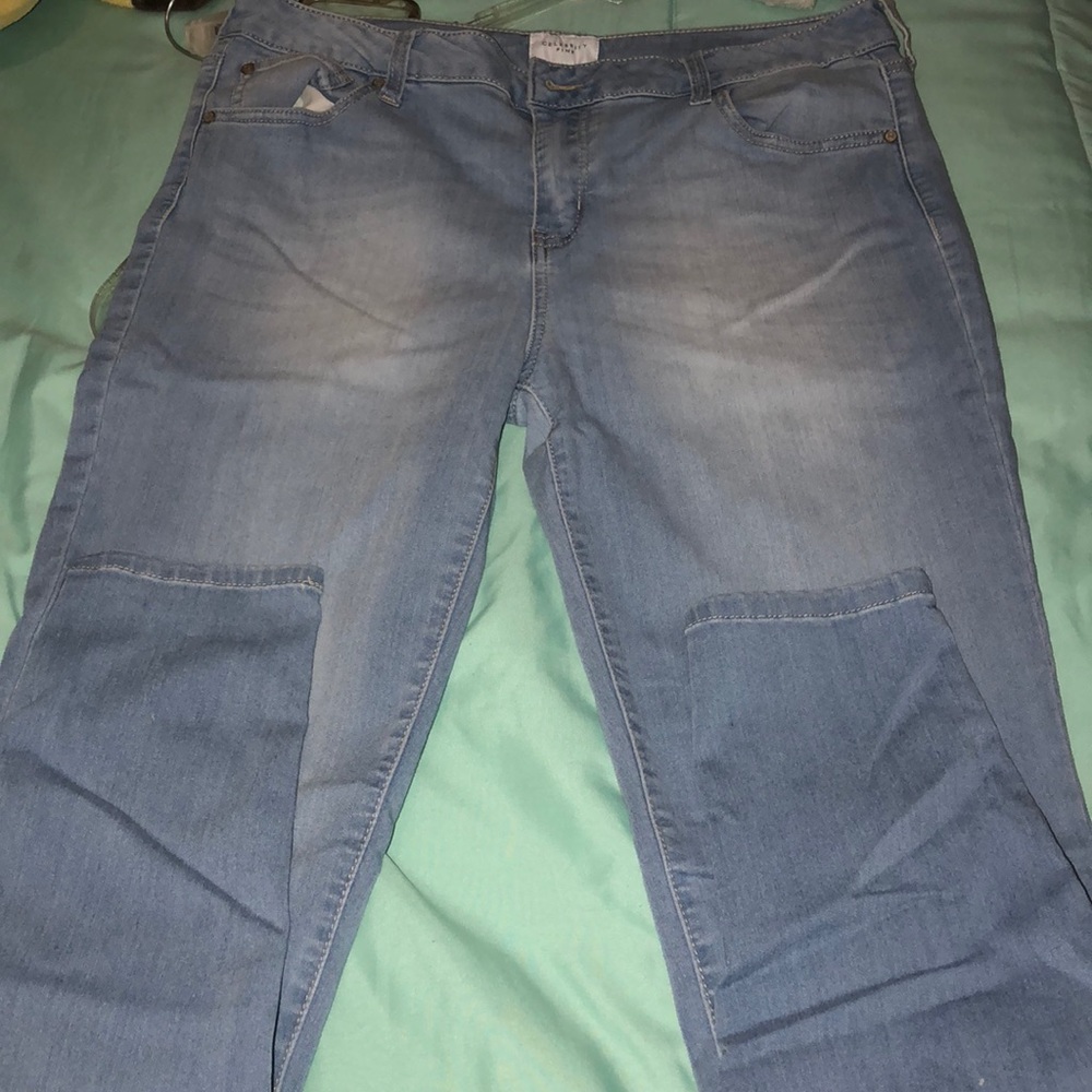 light colored jeans